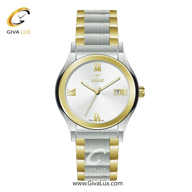 ساعت مچی اورجینال مردانه ویولت VIOLET نقره ای-طلایی | طلایی-نقره ای| نقره ای| کد رفرنس 0565/2